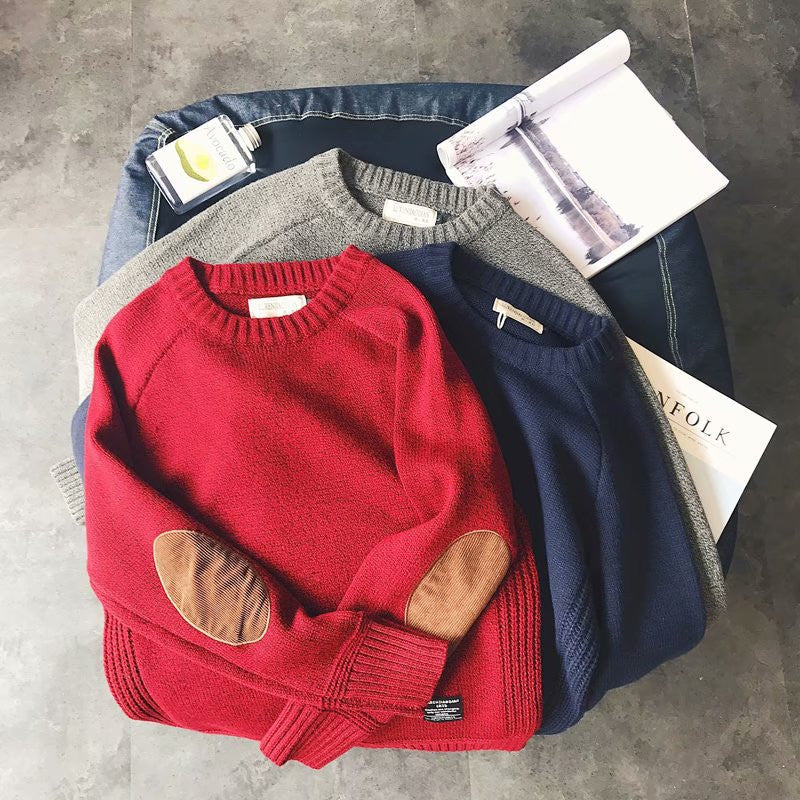 Pull Luxe avec Coudières en Suédine – Style Intemporel