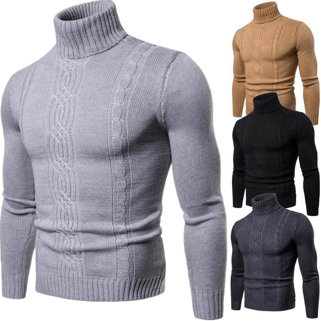 Pull Col Roulé Homme – Style Chic et Intemporel
