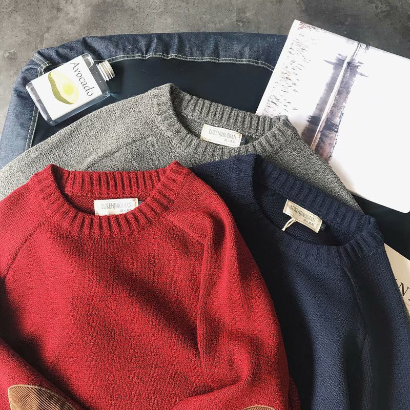 Pull Luxe avec Coudières en Suédine – Style Intemporel