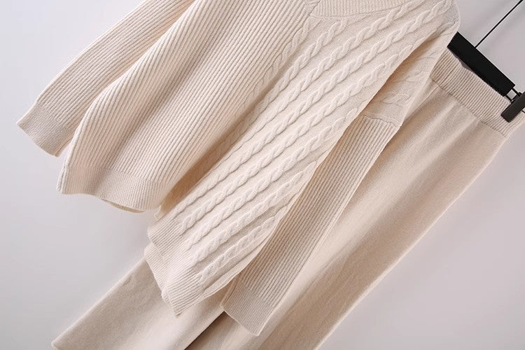 Ensemble en maille douce – Élégance et confort garanti