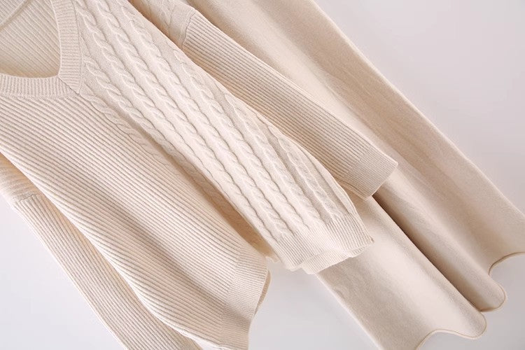 Ensemble en maille douce – Élégance et confort garanti