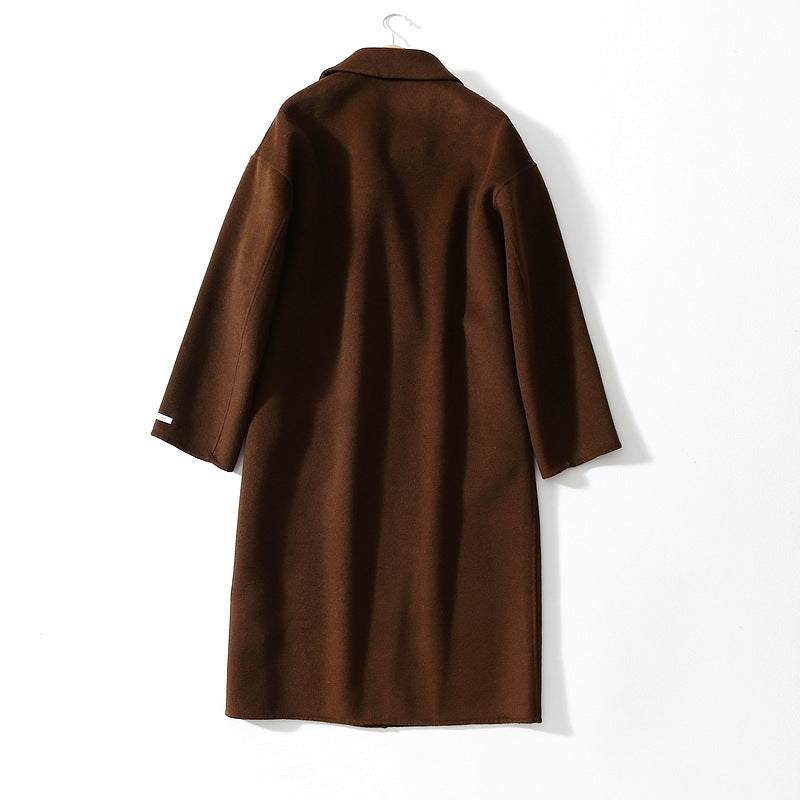 Manteau Long en Laine – Élégance Classique & Confort Hivernal