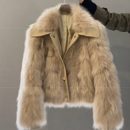 Veste en Fausse Fourrure Femme – Chic & Élégante pour l’Hiver