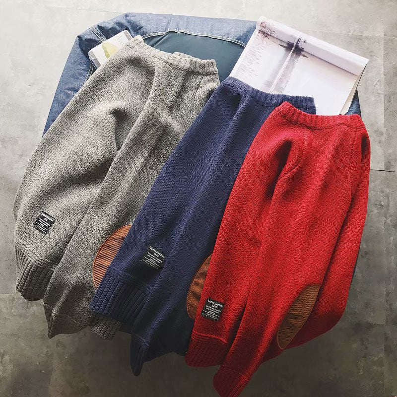 Pull Luxe avec Coudières en Suédine – Style Intemporel