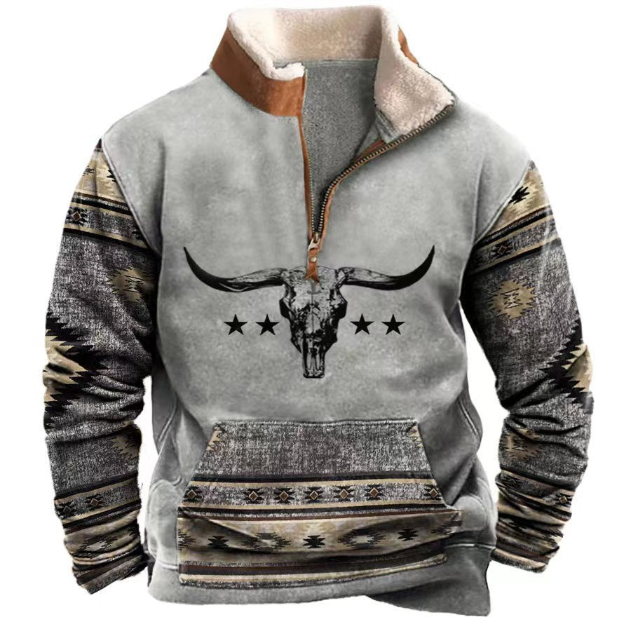 Pull Western à Motifs Ethniques