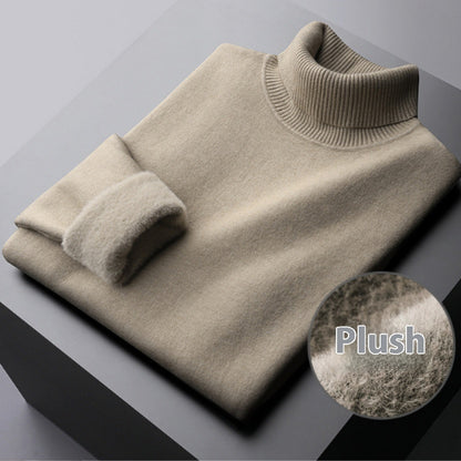 Pull col roulé chaud en tricot doux – Hiver confortable