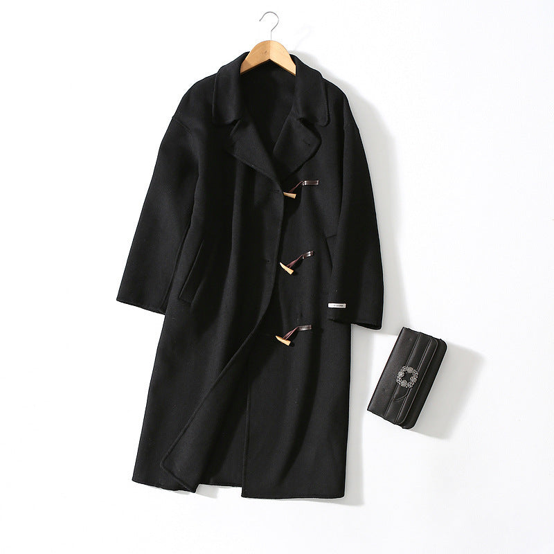 Manteau Long en Laine – Élégance Classique & Confort Hivernal